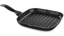 מחבת סטייק מרובעת 28*28 סמ Barazzoni סדרת Granitica Extra